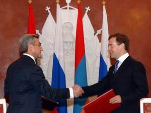 Д. Медведев и С. Саргсян