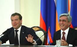 Серж Саргсян и Дмитрий Медведев